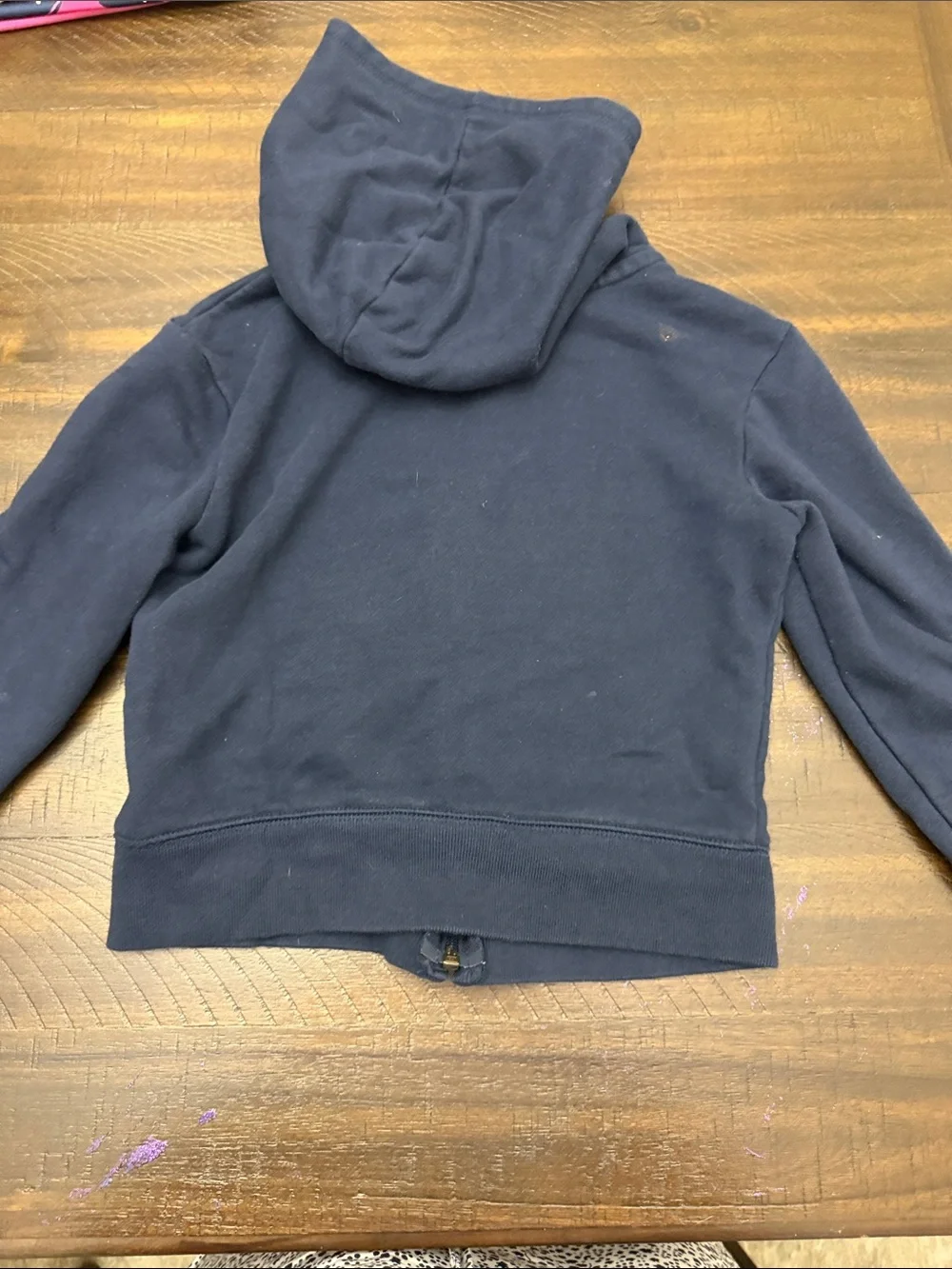 GAP Navy Hoodie with Pink Logo